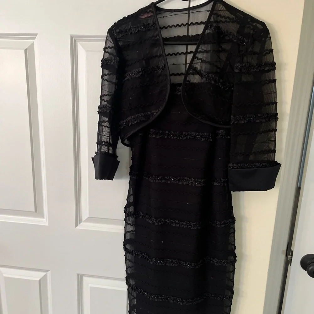 Black dress with jacket - Picture 1 of 6